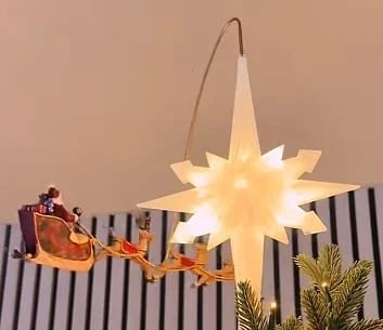 Flying Santa Christmas Tree Topper – A Little Christmas Magic Above Your Tree 🎅✨