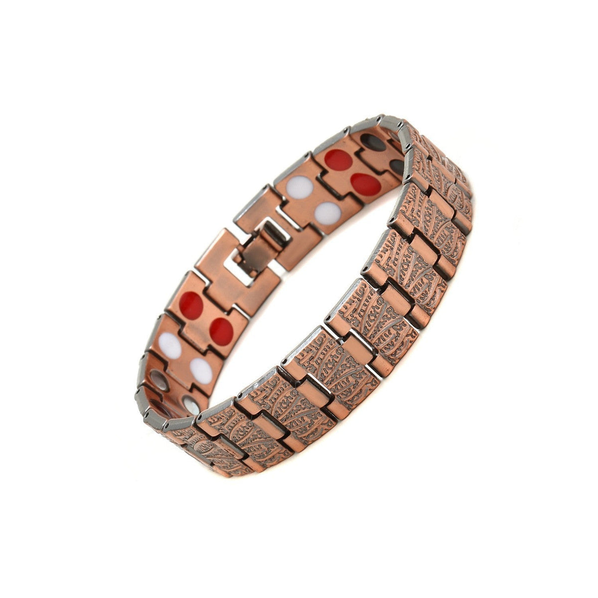 🔥Last Day 49% OFF - Men's Vintage-Style Wide Copper Magnetic Therapy Bracelet🧲