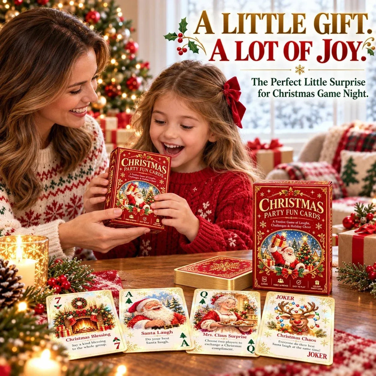 ππ
Christmas Holiday Cheer Playing Cards - Make Your Christmas Game Night More Fun!
