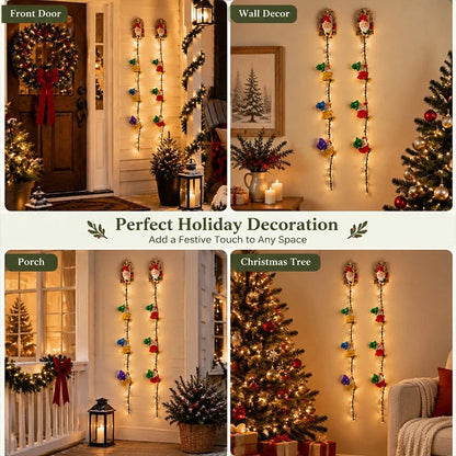 🎁Last Day 49% OFF - ✨🎅Handmade Climbing Gnome Christmas StringLights, Indoor OutdoorWall Hanging Holiday Decor🎄