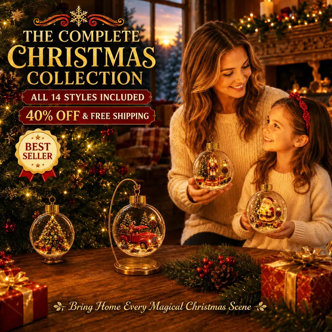 🎁Last Day 49% OFF - ✨🎄 Glowing Christmas Story Ornament – Light-Up Mini Holiday Scene🔮
