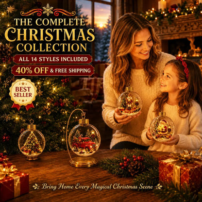 🎁Last Day 49% OFF - ✨🎄 Glowing Christmas Story Ornament – Light-Up Mini Holiday Scene🔮