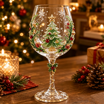 🎁Last Day 49% OFF - ✨🎁Christmas 3D Wine Glass Collection Gift Box Set🥂