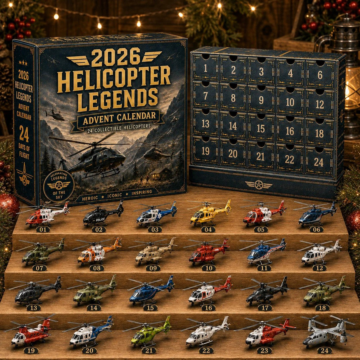 2026 Helicopter Legends Advent Calendar – 24 Days of Collectible Helicopter Surprises