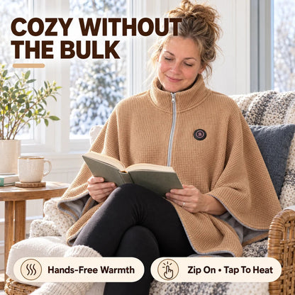 🔥Last Day 49% OFF —Wearable Heated Shawl 3 HeatLevels Portable Thermal Wrap