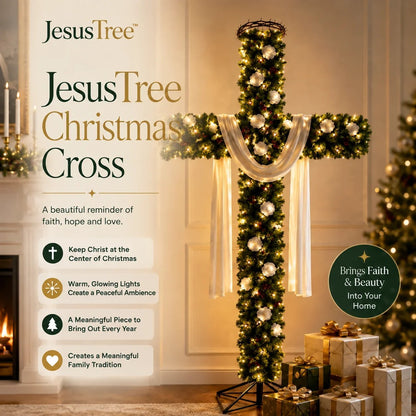 (🎁Last Day 49% OFF)🎄✨JesusTreeTM Christmas Cross - Free Shipping