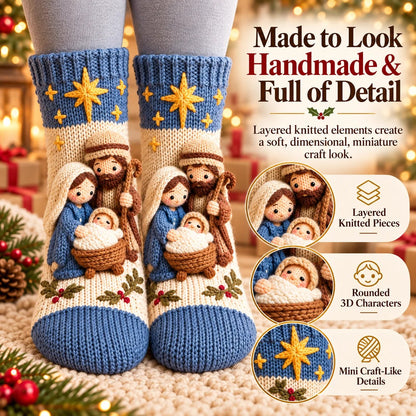 (🎁Last Day 49% OFF)🎅✨3D Nativity Christmas Socks🎄