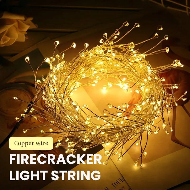 🎁Last Day 49% OFF - 💡LED Copper Wire Firecracker Light String✨