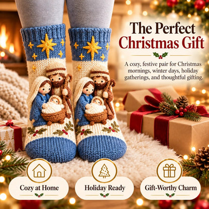 (🎁Last Day 49% OFF)🎅✨3D Nativity Christmas Socks🎄