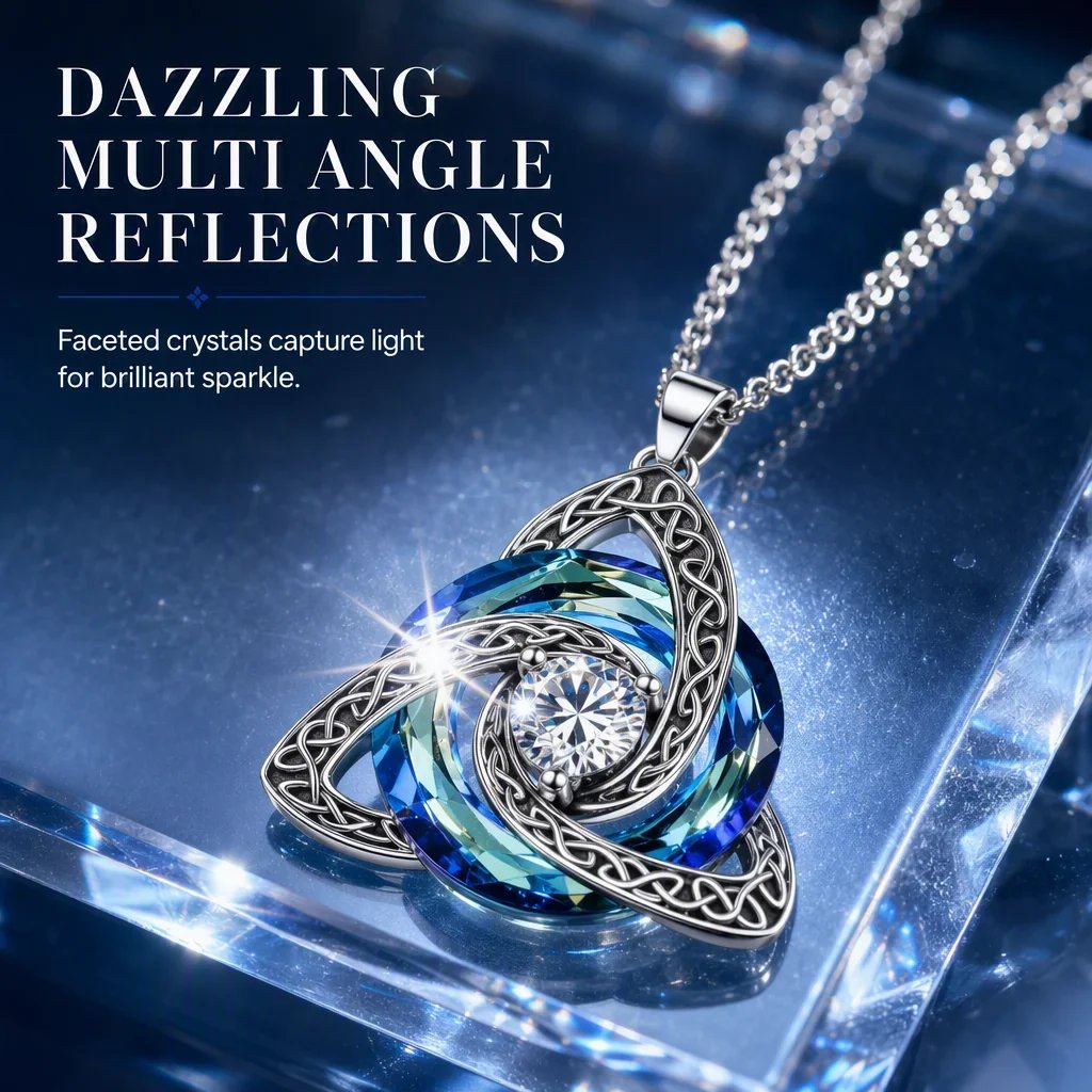 🔮Last Day 49% OFF💕🎁Women's Celtic Knot Birthstone Pendant Necklace