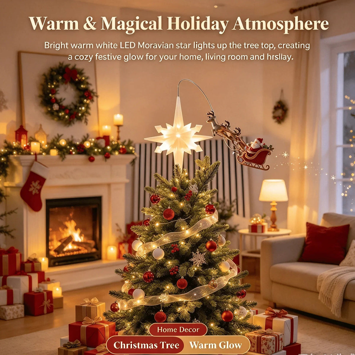 Flying Santa Christmas Tree Topper – A Little Christmas Magic Above Your Tree 🎅✨
