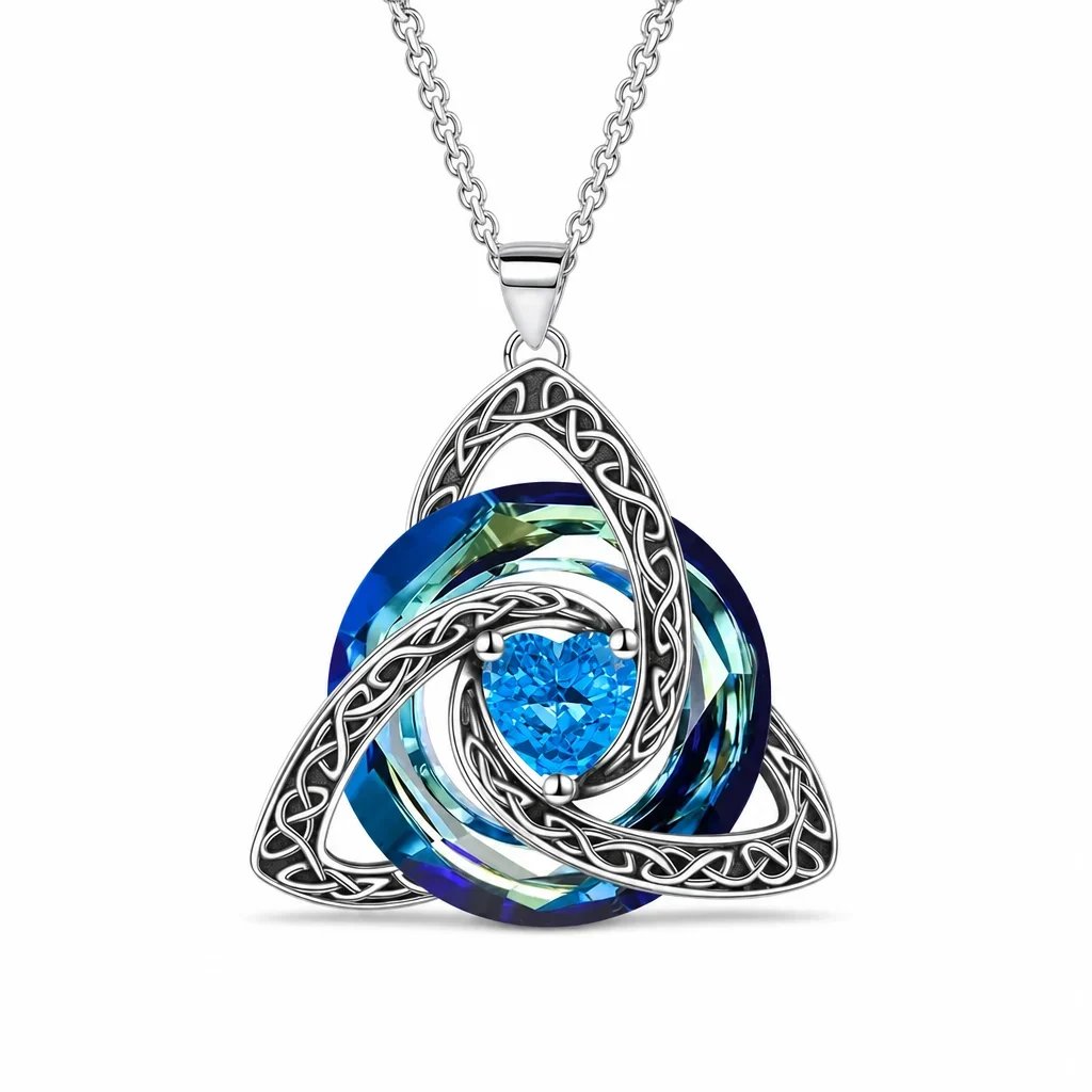🔮Last Day 49% OFF💕🎁Women's Celtic Knot Birthstone Pendant Necklace