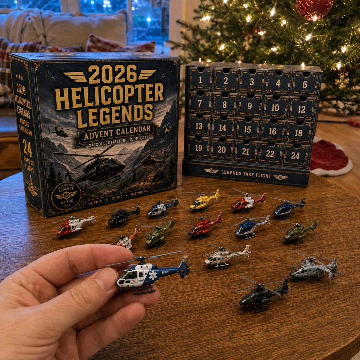 2026 Helicopter Legends Advent Calendar – 24 Days of Collectible Helicopter Surprises