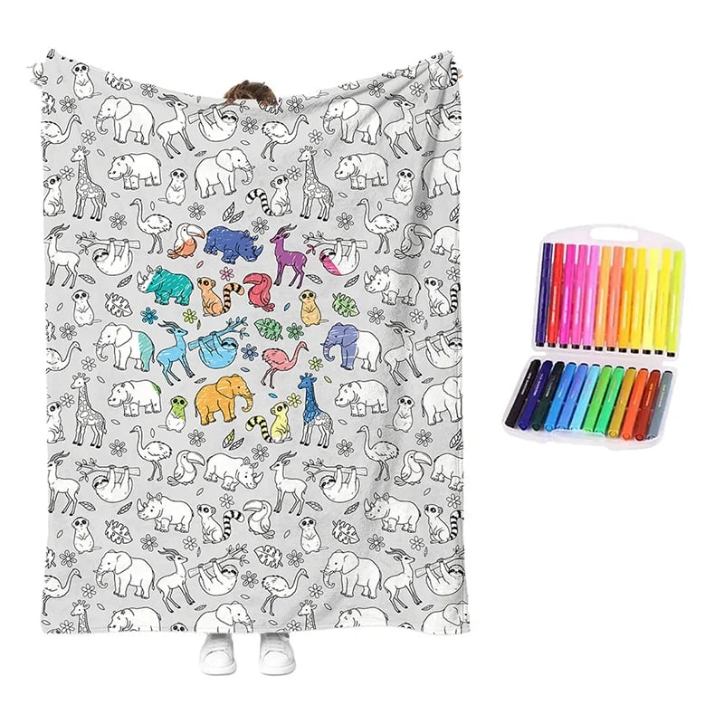 🎁Last Day 49% OFF - 🎨✨Creative Cozy Coloring Blanket Kit – DIY Art & Relaxation Activity