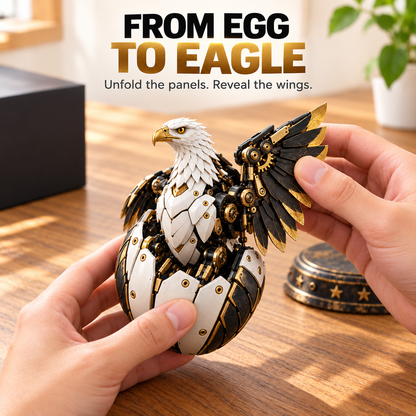 🎁Last Day 49% OFF - 🦅 Egg To Bald Eagle – 2-in-1 Transforming Mechanical Figure🥚