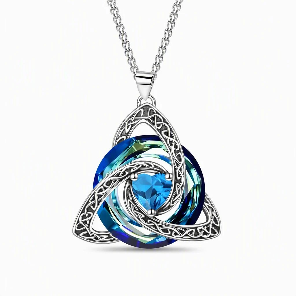 🔮Last Day 49% OFF💕🎁Women's Celtic Knot Birthstone Pendant Necklace
