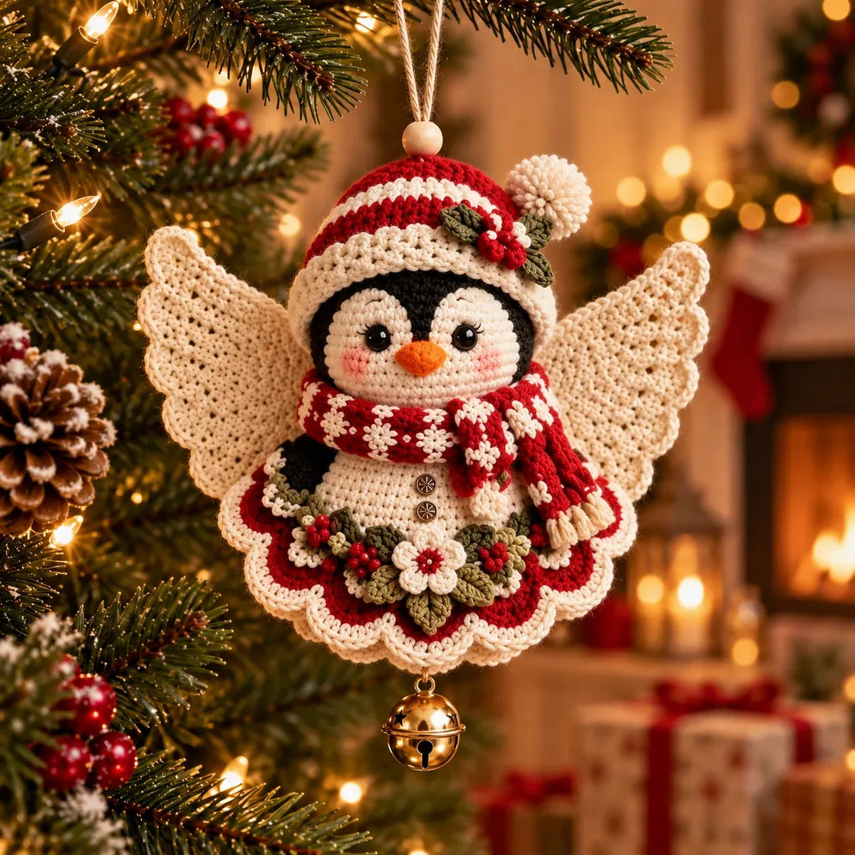 🎁Last Day 49% OFF - 🎄 DIY Crochet Christmas Angel Ornament Kit – Make, Hang & Treasure✨