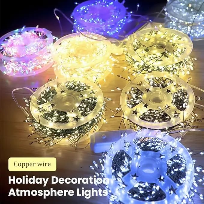 🎁Last Day 49% OFF - 💡LED Copper Wire Firecracker Light String✨