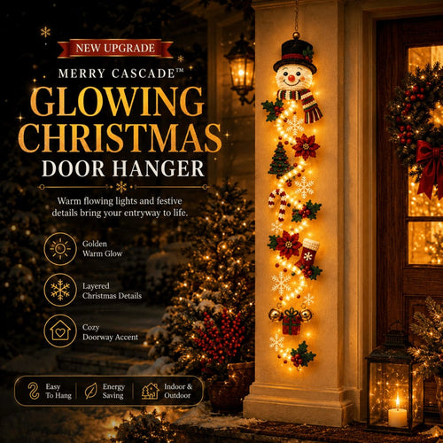 (🎁Last Day 49% OFF)🎅✨Glowing Christmas Door Hanger