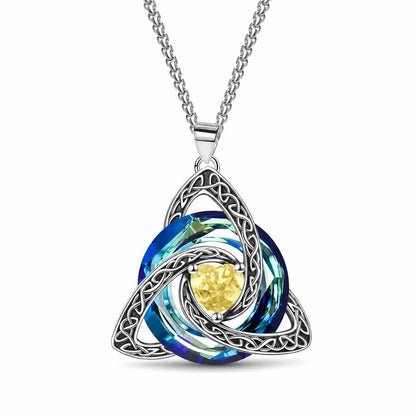 🔮Last Day 49% OFF💕🎁Women's Celtic Knot Birthstone Pendant Necklace