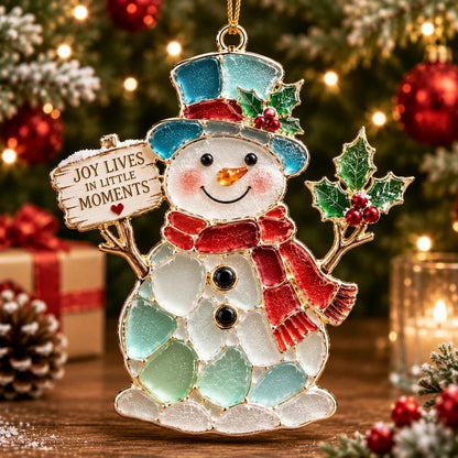 (🎁Last Day 49% OFF)🌊🎄Stained Sea Glass Style Christmas Ornaments