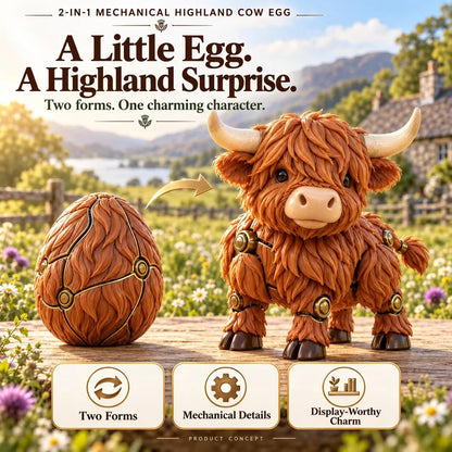 🎁Last Day 49% OFF - 🐮 2-in-1 Transforming Highland Cow Egg – A Little Egg, a Charming Highland Surprise🥚