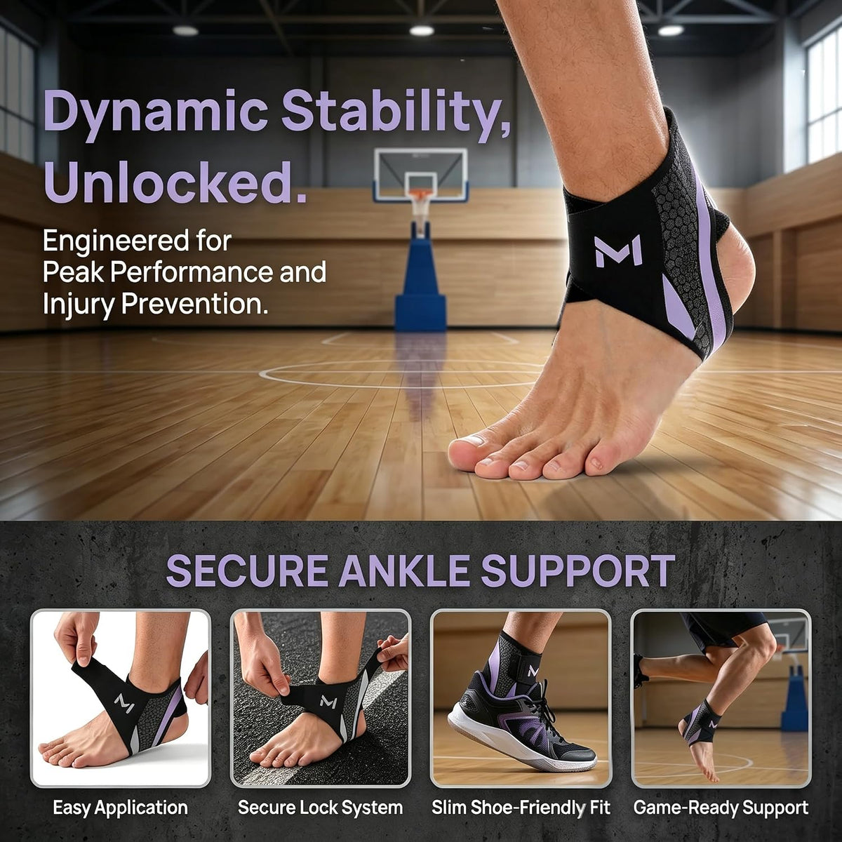 🏃 Ankle Brace 2 Pack – Adjustable Sports Ankle Support 💪