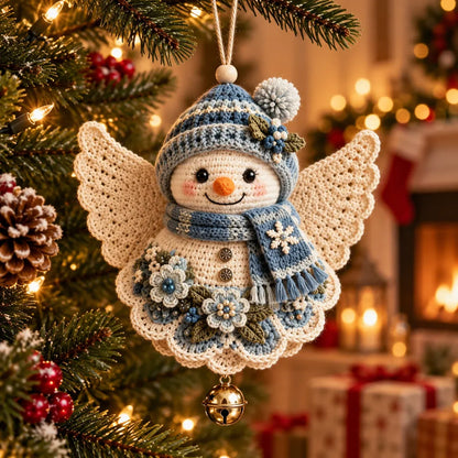 🎁Last Day 49% OFF - 🎄 DIY Crochet Christmas Angel Ornament Kit – Make, Hang & Treasure✨