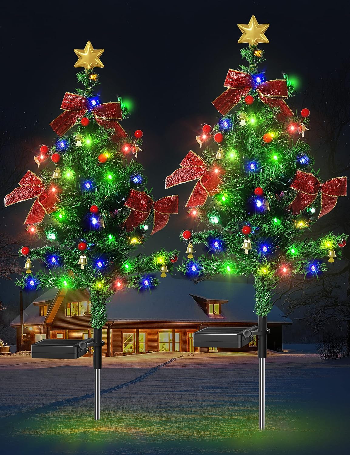 🎁Last Day 49% OFF - 🎄Solar Christmas Decorations Tree Lights✨