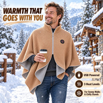 🔥Last Day 49% OFF —Wearable Heated Shawl 3 HeatLevels Portable Thermal Wrap