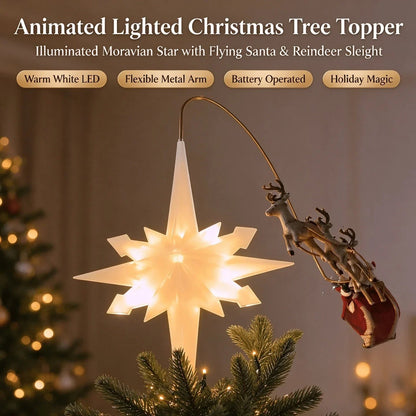 Flying Santa Christmas Tree Topper – A Little Christmas Magic Above Your Tree 🎅✨