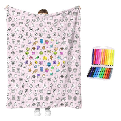 🎁Last Day 49% OFF - 🎨✨Creative Cozy Coloring Blanket Kit – DIY Art & Relaxation Activity