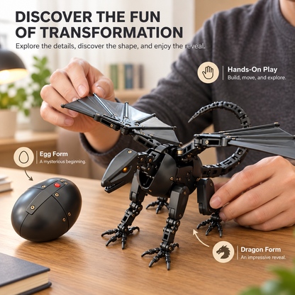 🎁Last Day 49% OFF - 🥚🐉 DragonMorph – Egg to Dragon Transforming Mechanical Toy