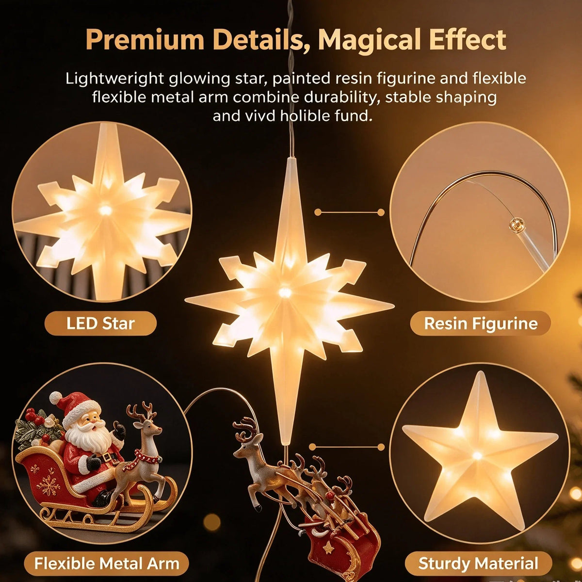 Flying Santa Christmas Tree Topper – A Little Christmas Magic Above Your Tree 🎅✨