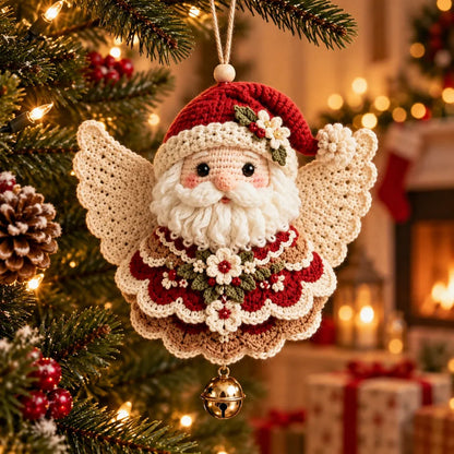 🎁Last Day 49% OFF - 🎄 DIY Crochet Christmas Angel Ornament Kit – Make, Hang & Treasure✨