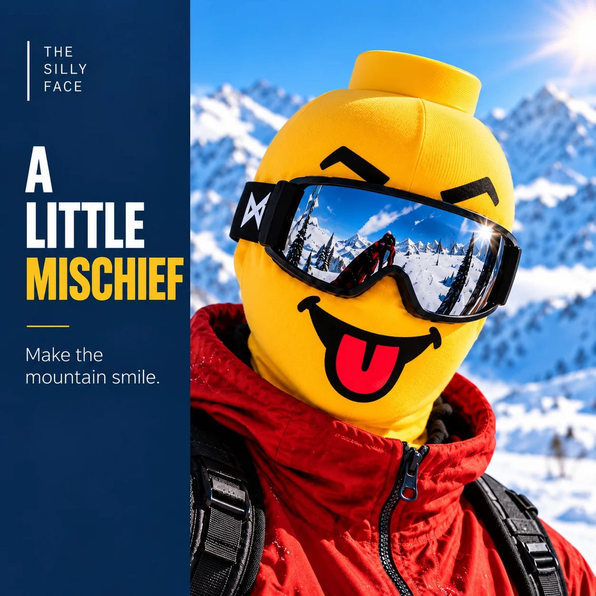 🎁Last Day 49% OFF - 🏂😎 Funny Face Ski Mask | Yellow Expression Balaclava✨